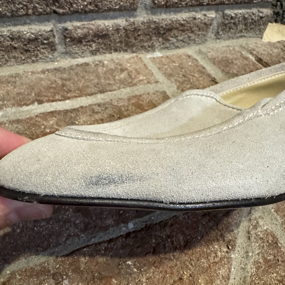 Le Monde Beryl Lo Boy Suede Loafer Women's Gray Size 38 #246 - Picture 8 of 16